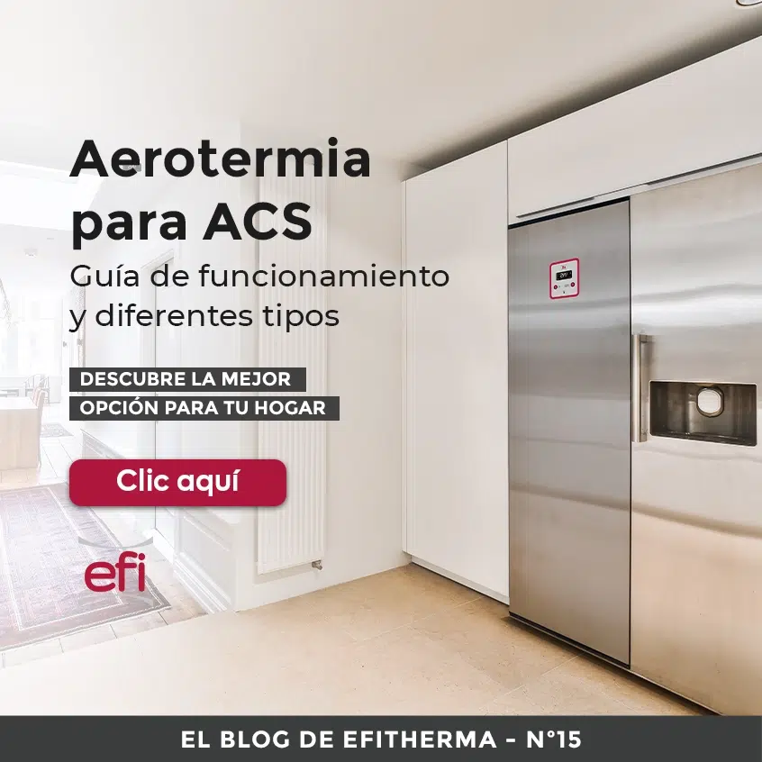 Aerotermia para Agua Caliente Sanitaria: funcionamiento y tipos.