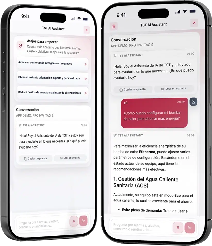 Inteligencia artificial bomba de calor
